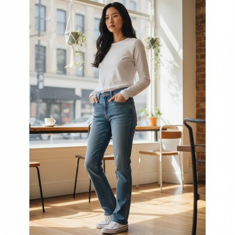 Seven7 High Rise Skinny Jeans Size 14 Blue Excellent Skin-Fit Denim Stretch